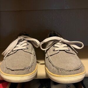 Clarks Gray Canvas Casual Shoes